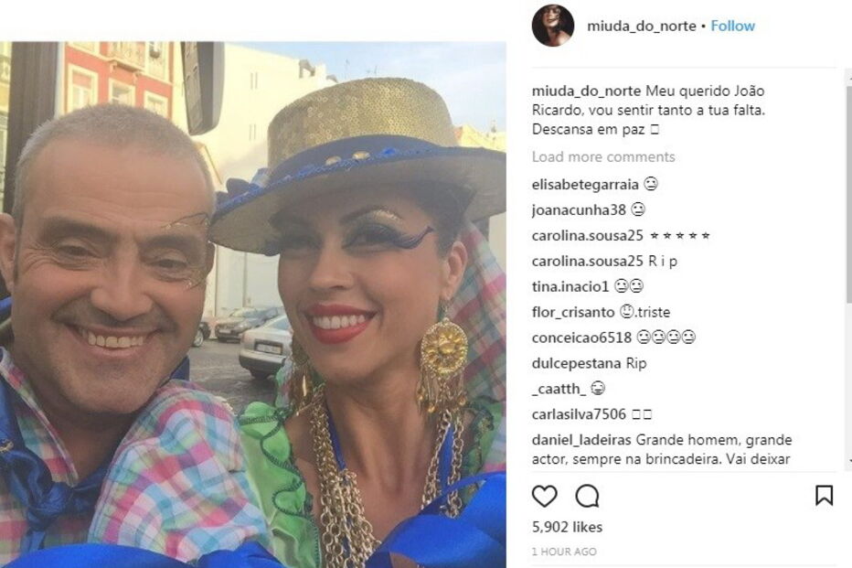 Atriz Débora Monteiro recorda o companheiro de cena João Ricardo