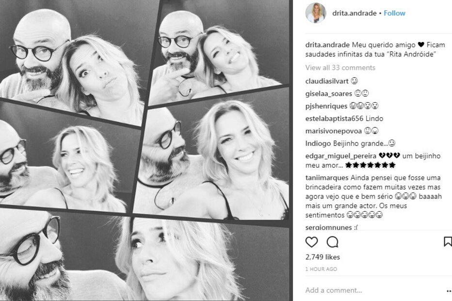Rita Andrade partilhou fotografias alegres tiradas com João Ricardo