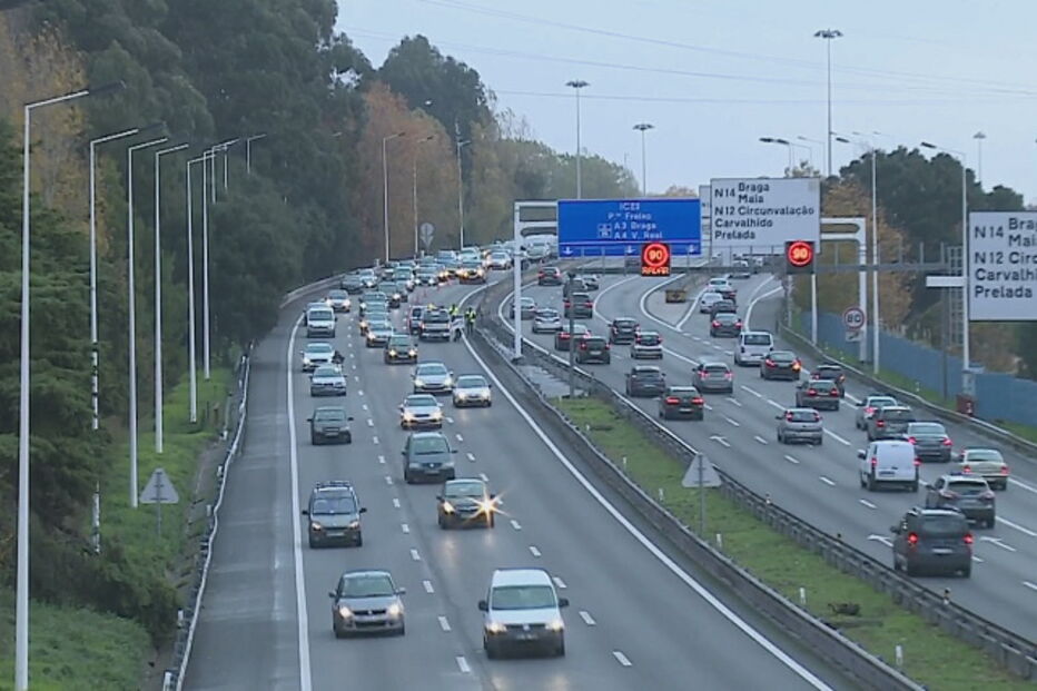 Acidente na VCI, no Porto