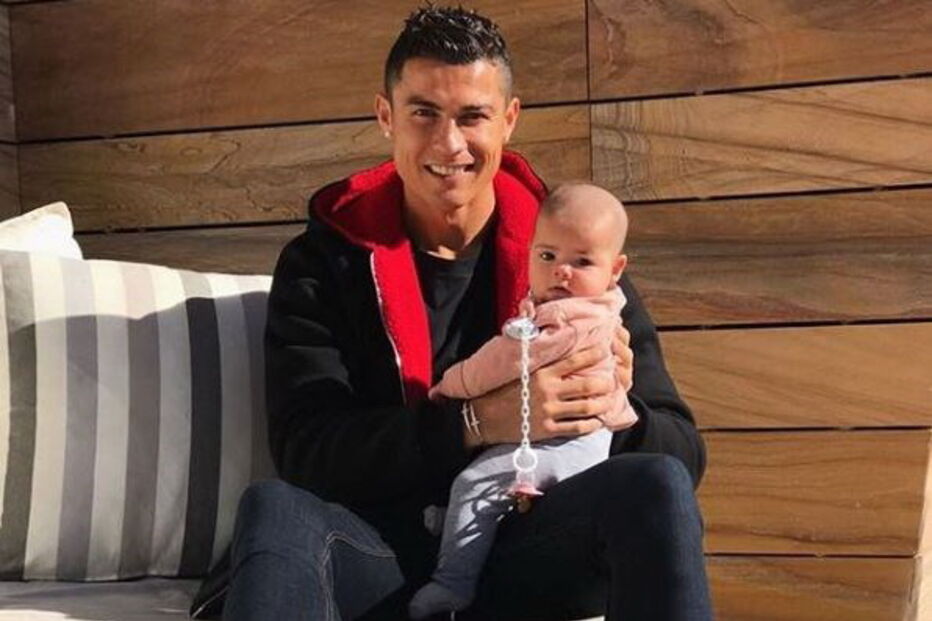 Ronaldo com a filha, Eva