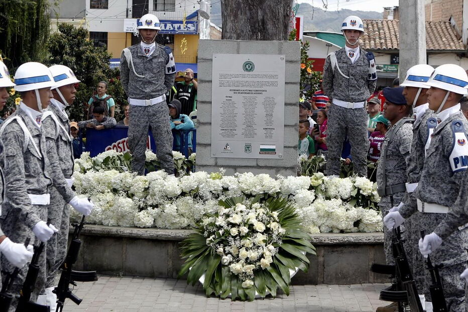 Homenagem às vítimas do acidente da Chapecoense