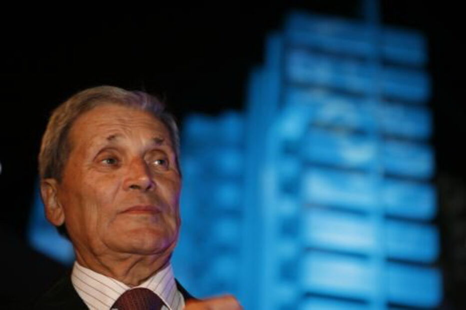 Belmiro de Azevedo em 2008 na inauguração do Tróia Resort