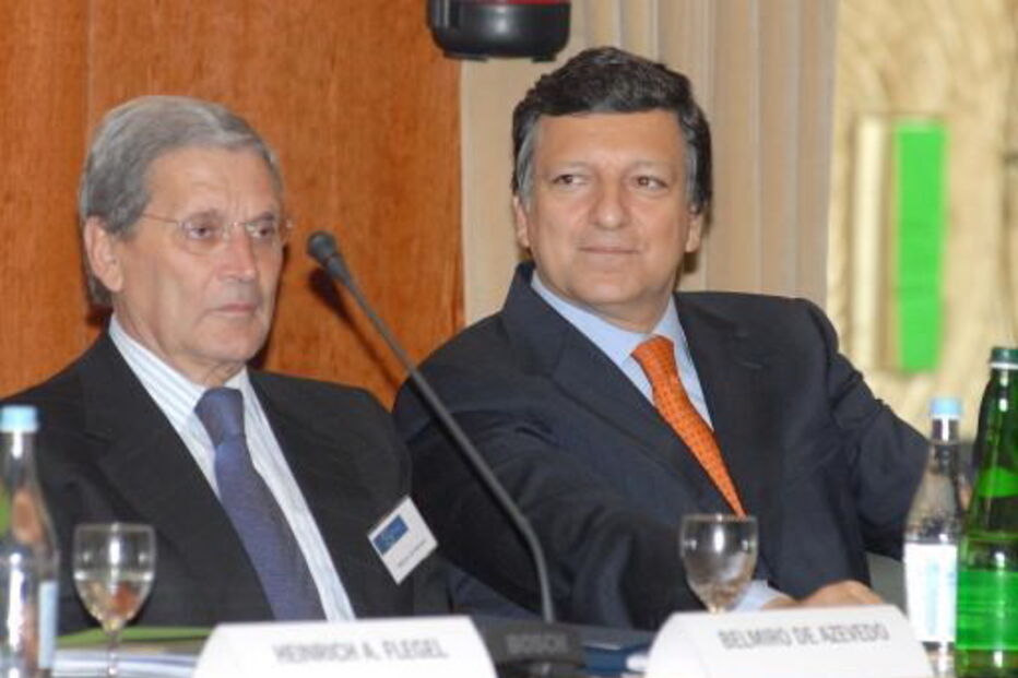 Belmiro de Azevedo em 2006 com Durão Barroso