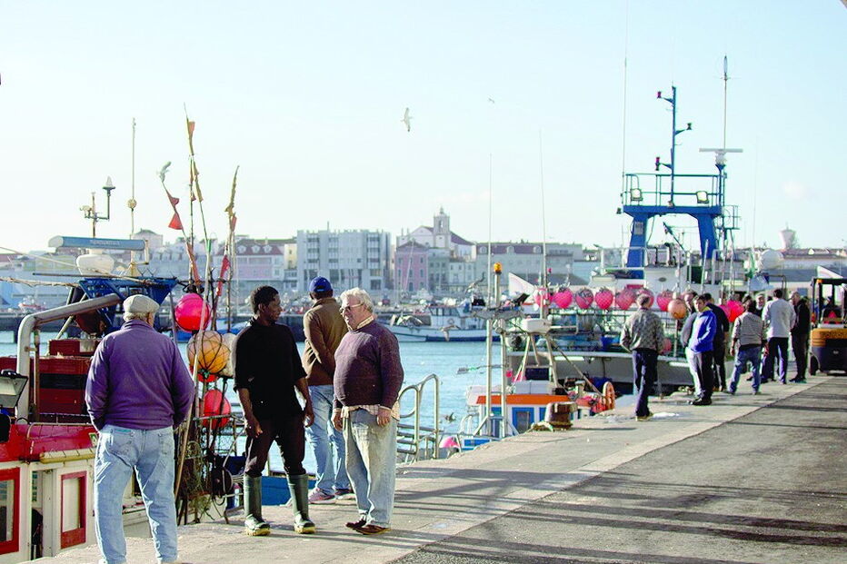 Porto de Peniche, de onde partiu o arrastão