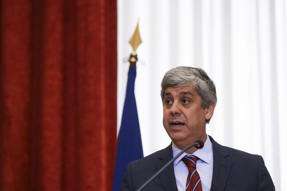Mário Centeno, na apresentação da candidatura ao Eurogrupo
