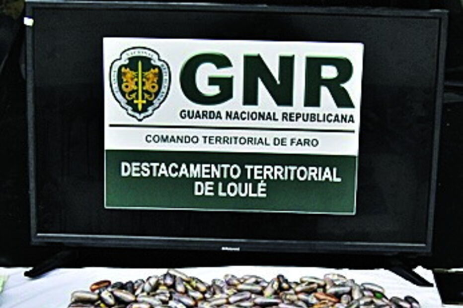 Material apreendido pela GNR 