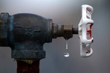 Seca, torneira, água