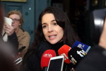 Roberta Medina no velório de Zé Pedro