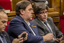 Oriol Junqueras e Carles Puigdemont