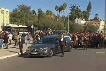O cortejo fúnebre de Zé Pedro, nos Jerónimos