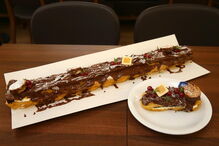 Leitaria da Quinta do Paço, éclair, doce, gastronomia, natal, tronco de natal