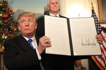 Donald Trump reconheceu Jerusalém como capital de Israel