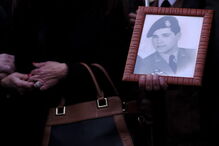 Funeral do paraquedista, ontem, em Lobão da Beira, Tondela 