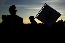 Funeral do paraquedista, ontem, em Lobão da Beira, Tondela 