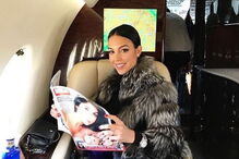 Grogina publicou fotografia com casaco de peles