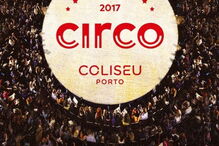 Cartaz do Coliseu do Porto a promover o circo