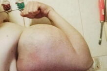 Popeye, músculos, corpo, óleo, braços, amputação, Rússia, Instagram, Kirill Tereshin