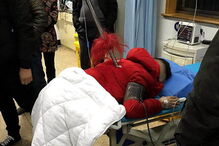 lança, homem, perfurado, China