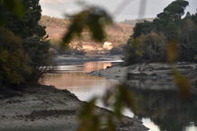 Albufeira da barragem de Fagilde, em dezembro de 2017