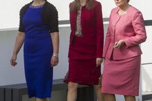 Paula Brito e Cunha com a rainha Letizia e Maria Cavaco Silva na Raríssimas