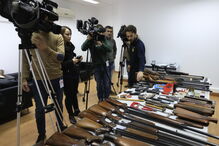 PSP exibiu o arsenal apreendido ao técnico de armas 