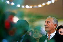 Marcelo Rebelo de Sousa durante a 29.ª Festa de Natal da Comunidade Vida e Paz, na cantina da Cidade Universitária, em Lisboa