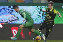 Daniel Podence num jogo do Sporting