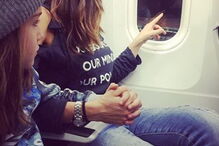 Cláudia Vieira com a filha, Maria