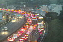 Acidente com camião na A1