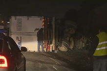 Acidente com camião na A1