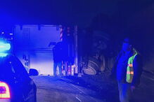 Acidente com camião na A1