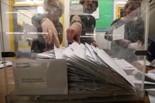 Contagem de votos na Catalunha