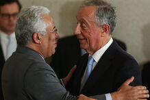 Marcelo Rebelo de Sousa recebeu António Costa na Sala dos Embaixadores do Palácio de Belém