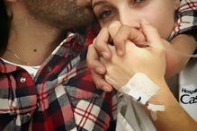 Luciana Abreu no hospital como marido Daniel Souza