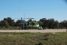 O aparelho do INEM de Évora ficou estacionado em Salemas, Loures, nos dias 24 e 25 de dezembro 