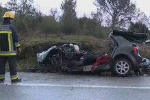 Violenta colisão frontal em Tondela faz onze feridos