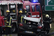 Violenta colisão em Tondela