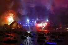 Um dos primeiros locais a celebrar 2018 foi Sydney