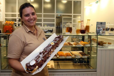 Leitaria da Quinta do Paço, éclair, doce, gastronomia, natal, tronco de natal