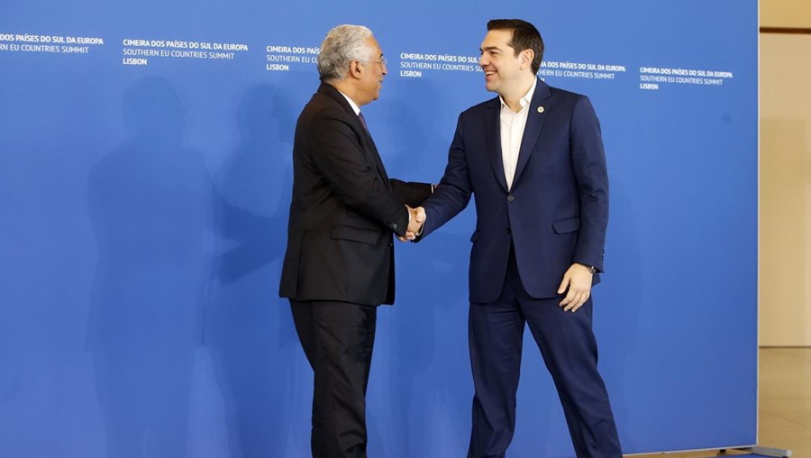 Costa com Tsipras em janeiro de 2017