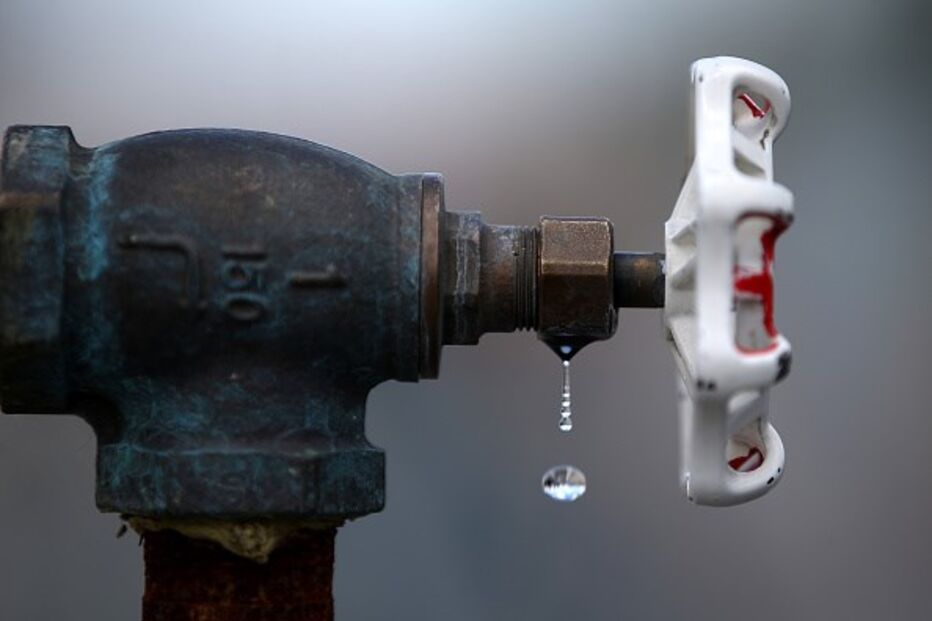 Seca, torneira, água