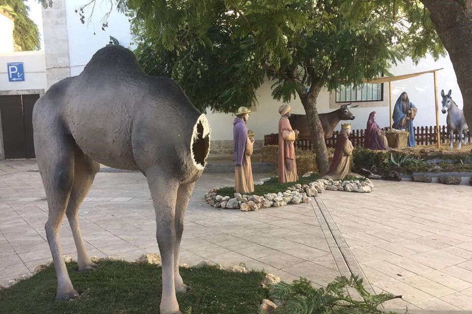 Imagens do presépio vandalizado em Santarém