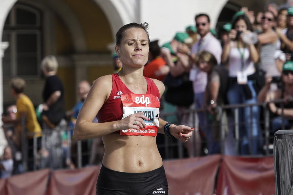 Doroteia Peixoto na Maratona de Lisboa, em outubro de 2017