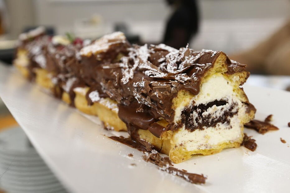Leitaria da Quinta do Paço, éclair, doce, gastronomia, natal, tronco de natal