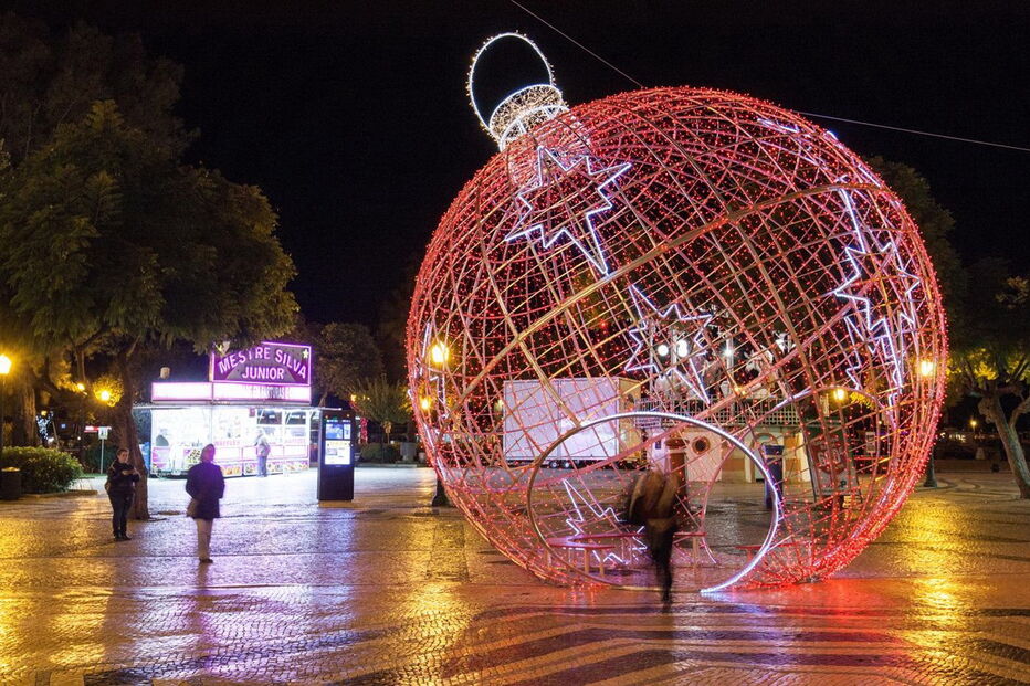 Luzes de Natal em Faro