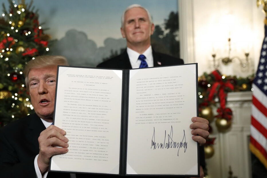 Donald Trump reconheceu Jerusalém como capital de Israel