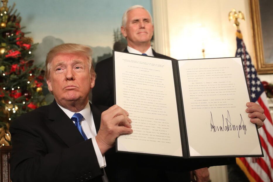 Donald Trump reconheceu Jerusalém como capital de Israel
