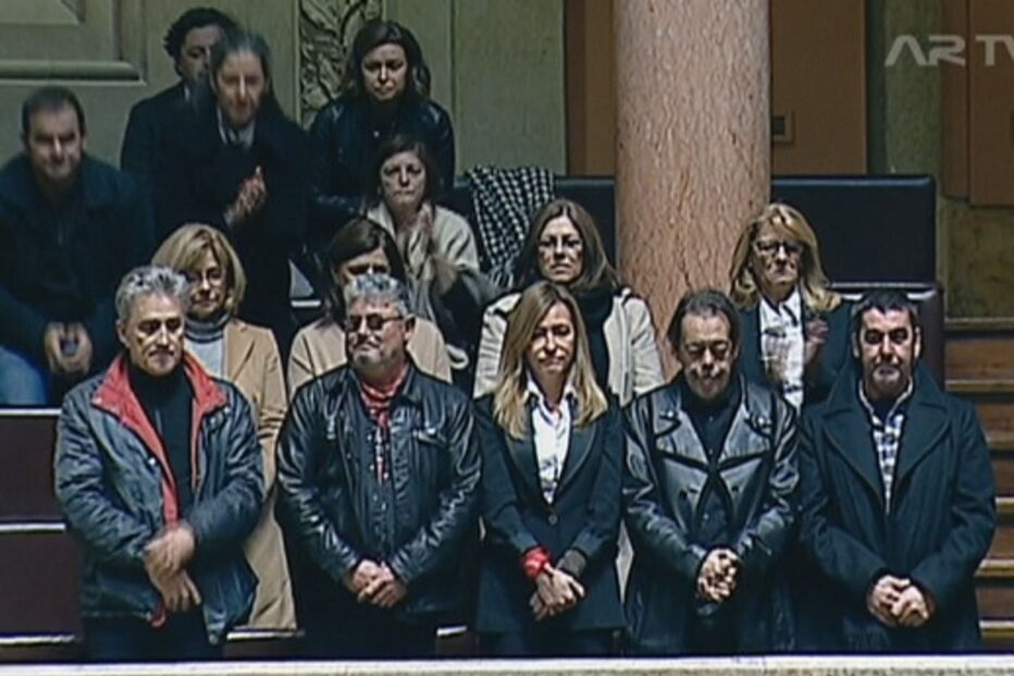 Xutos e Pontapés com a viúva de Zé Pedro no Parlamento