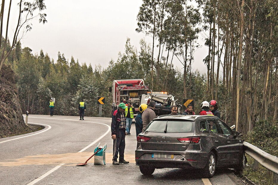 Acidente na EN234, que liga Mortágua ao Luso, provocou seis feridos, dois dos quais crianças  