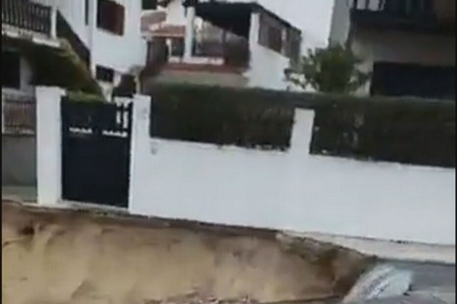 Cratera ameaça habitações na Marinha Grande